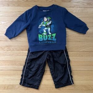 Toddler Buzz Lightyear Outfit, 18 M Disney Long Sleeve Shirt Sweatshirt Pants